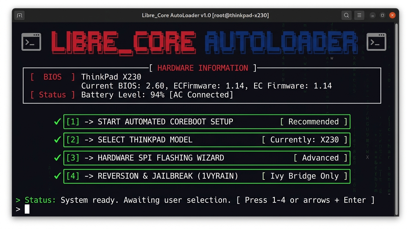 LibreCore Autoloader — secondary screen